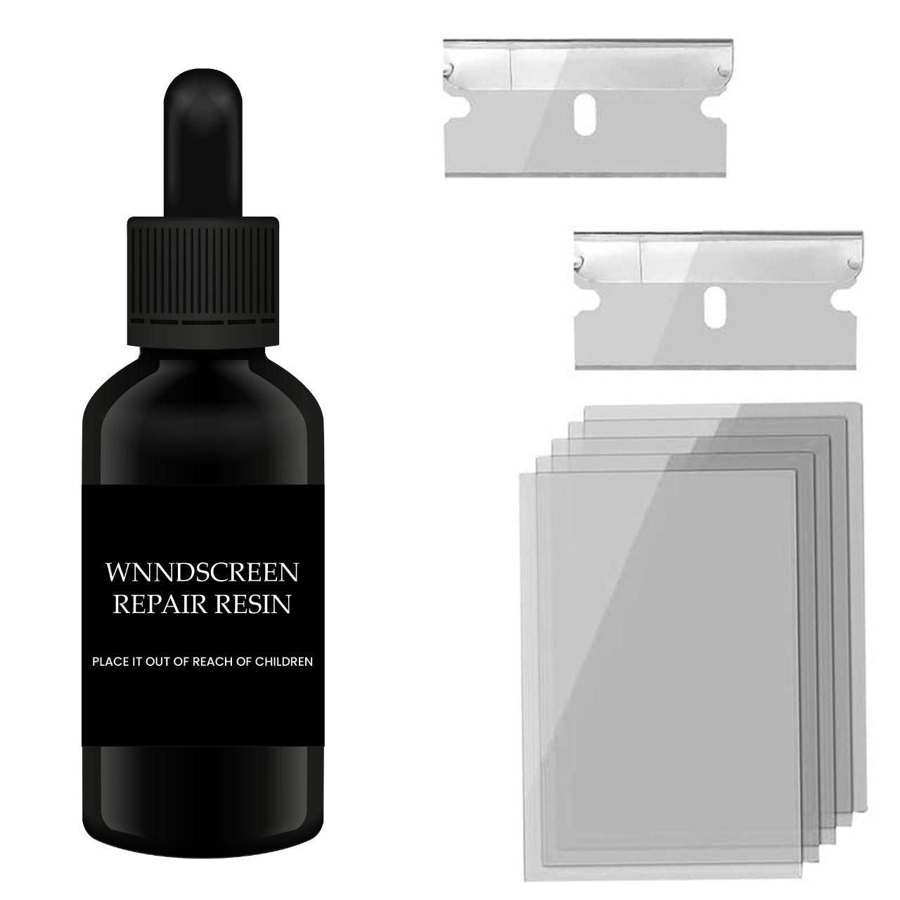 Glass Repair liquid (Pack of 2) – DIY Crack & Chip Fix for Car Windshield, Windows & Mirrors