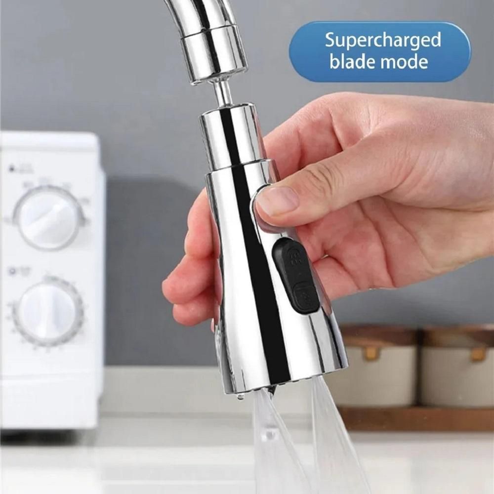 3 Modes Kitchen Sink Faucet – 360° Rotating, Adjustable Water Saving Tap Sprayer for Kitchen & Bathroom