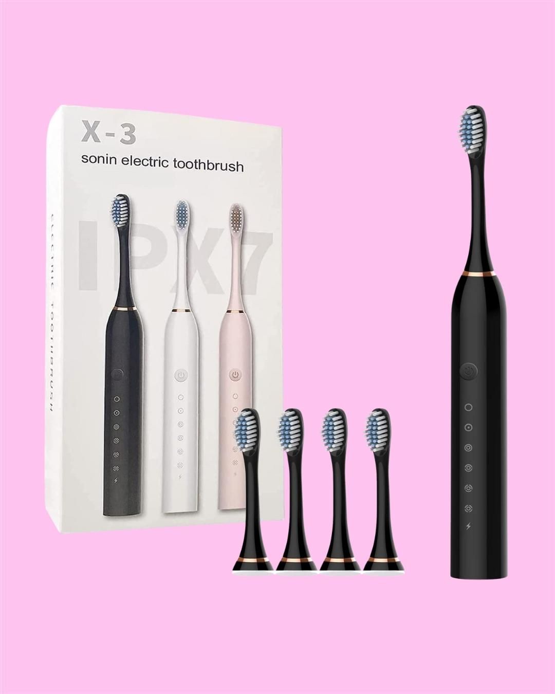Smart Electric Toothbrush For Healthy Teeth With 4 Brush Heads and Available With Different Cleaning Modes– Deep Clean for Gentle Gum Care
