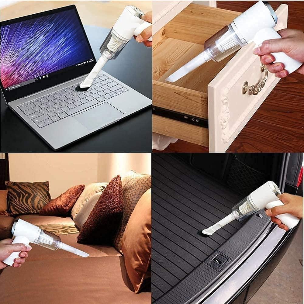 2-in-1 Portable Air Duster & Wireless Vacuum Cleaner – USB Rechargeable, Powerful & Eco-Friendly