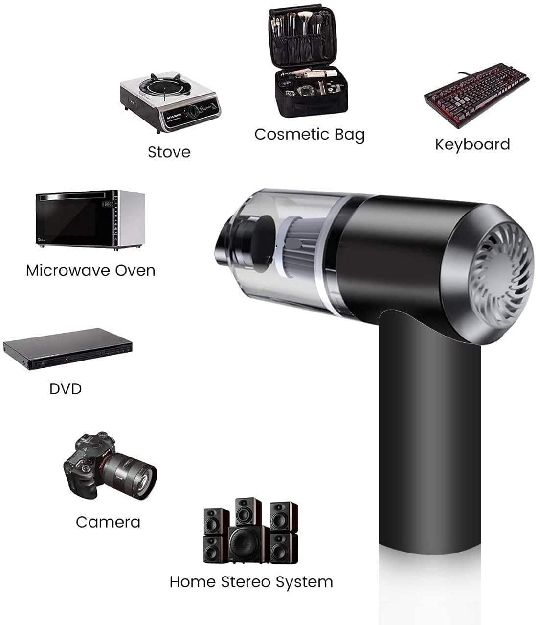 2-in-1 Portable Air Duster & Wireless Vacuum Cleaner – USB Rechargeable, Powerful & Eco-Friendly