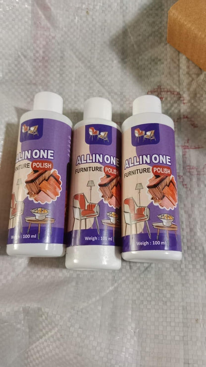 Wood & Furniture Polish Cleaner with lemon scent – Floor Shiner & Coating (100ML Pack of 3)