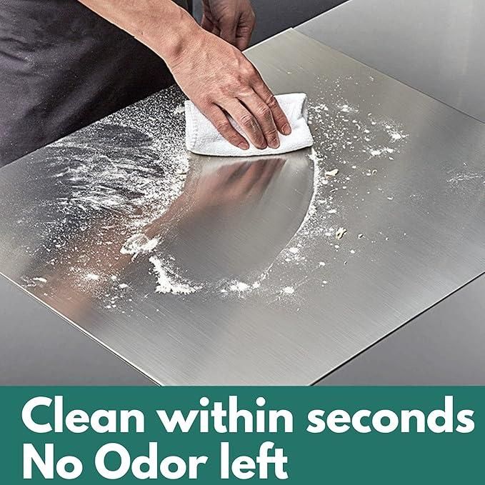 Stainless Steel Chopping Board – Hygienic & Scratch-Resistant Kitchen Cutting Board (35x31cm)