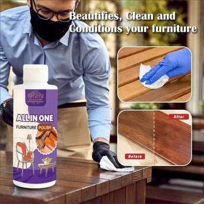 Wood & Furniture Polish Cleaner with lemon scent – Floor Shiner & Coating (100ML Pack of 3)