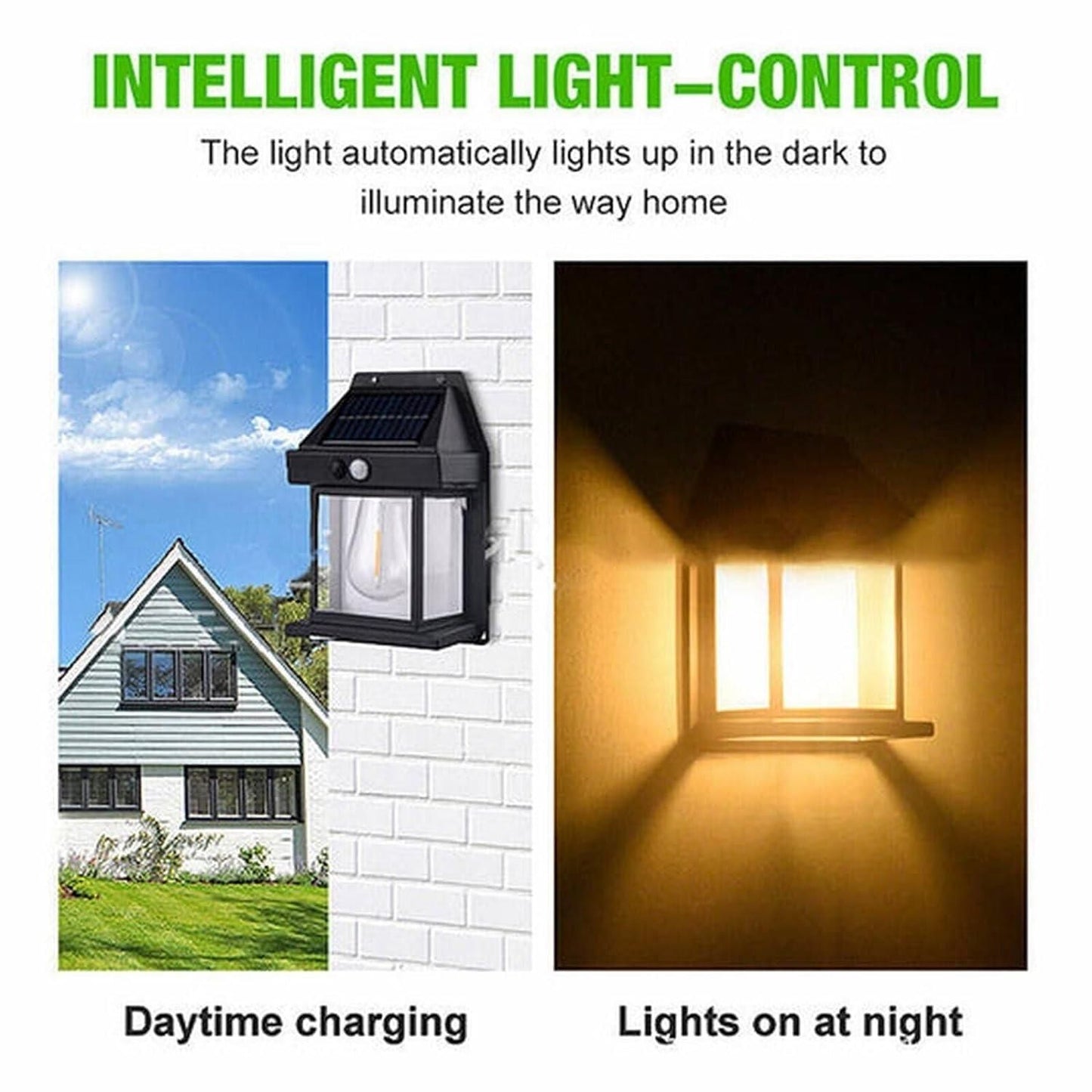 Solar Outdoor Wall Light – Waterproof, Motion Sensor, Auto Chargeable light, Energy-Saving LED Security Lamp