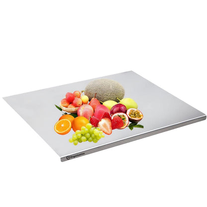 Stainless Steel Chopping Board – Hygienic & Scratch-Resistant Kitchen Cutting Board (35x31cm)