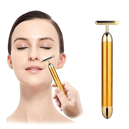 24K Gold Facial Massager Roller for anti-aging & wrinkle reduction