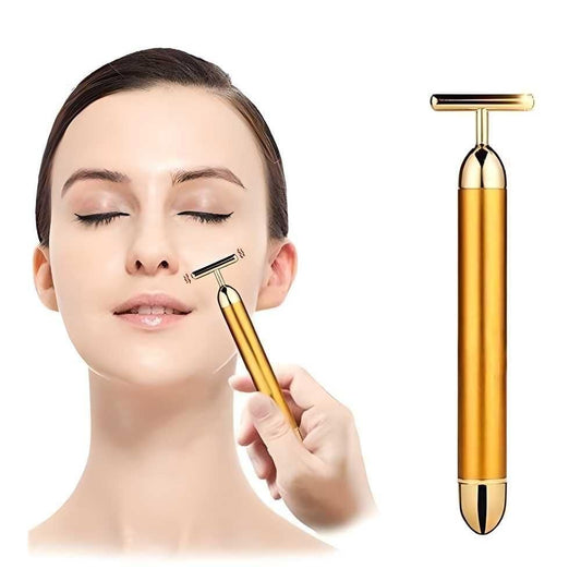 24K Gold Facial Massager Roller for anti-aging & wrinkle reduction
