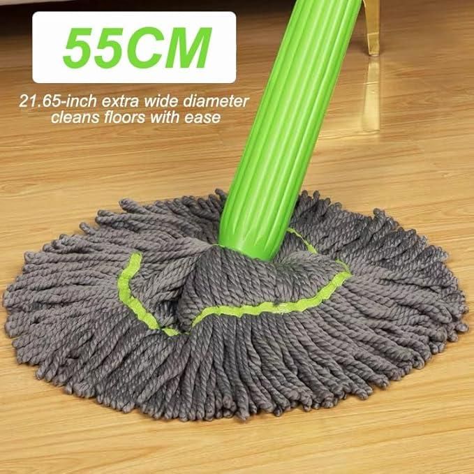 Self-Twisting Microfiber Rotating Mop – Hands-Free 360° Spin Mop for Effortless Cleaning & Quick Drying