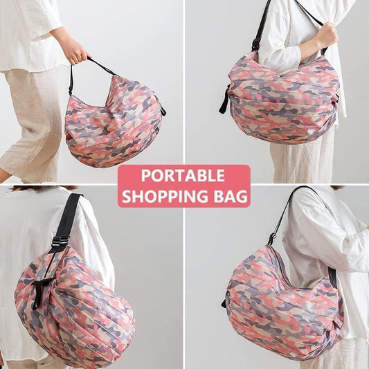 2-Pack Foldable Shopping Bags – Reusable, Lightweight, Eco-Friendly Tote Bags for Grocery, Travel & Daily Use