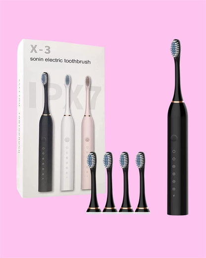 Smart Electric Toothbrush For Healthy Teeth With 4 Brush Heads and Available With Different Cleaning Modes– Deep Clean for Gentle Gum Care