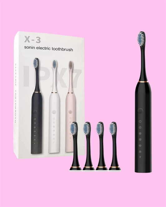 Smart Electric Toothbrush For Healthy Teeth With 4 Brush Heads and Available With Different Cleaning Modes– Deep Clean for Gentle Gum Care