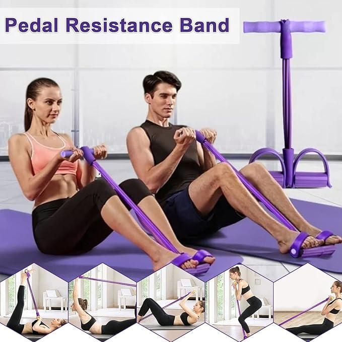 Yoga Pedal Puller Resistance Band – Multifunctional Home Gym Fitness Equipment for Full-Body Workout, Stretching & Strength Training