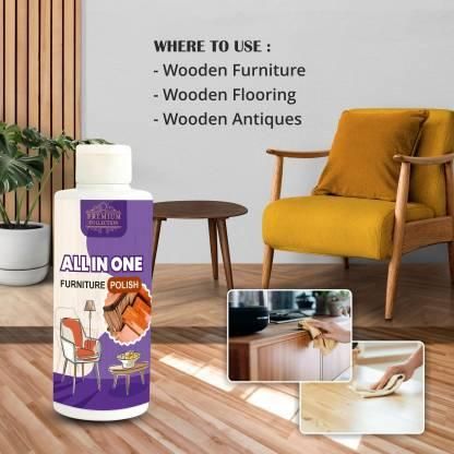 Wood & Furniture Polish Cleaner with lemon scent – Floor Shiner & Coating (100ML Pack of 3)