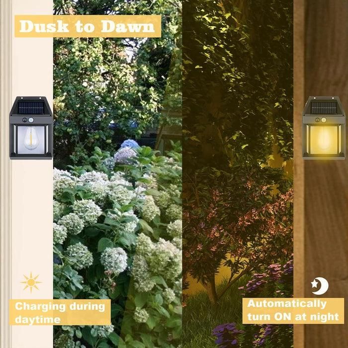 Solar Outdoor Wall Light – Waterproof, Motion Sensor, Auto Chargeable light, Energy-Saving LED Security Lamp