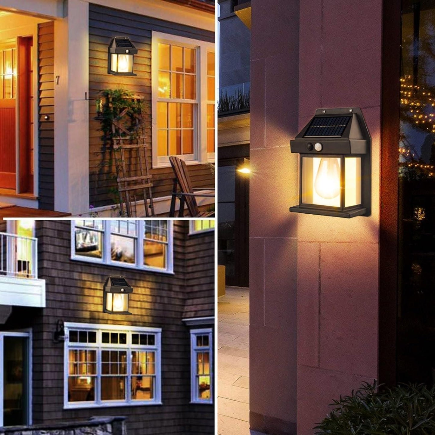 Solar Outdoor Wall Light – Waterproof, Motion Sensor, Auto Chargeable light, Energy-Saving LED Security Lamp