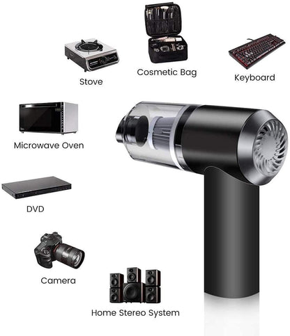 2-in-1 Portable Air Duster & Wireless Vacuum Cleaner – USB Rechargeable, Powerful & Eco-Friendly
