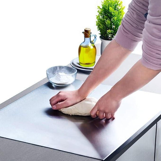 Stainless Steel Chopping Board – Hygienic & Scratch-Resistant Kitchen Cutting Board (35x31cm)