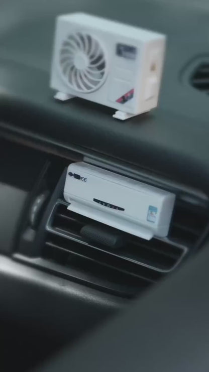 Solar-Powered Mini AC Car Air Freshener With a Built-In Perfume Diffuser and for long term freshness