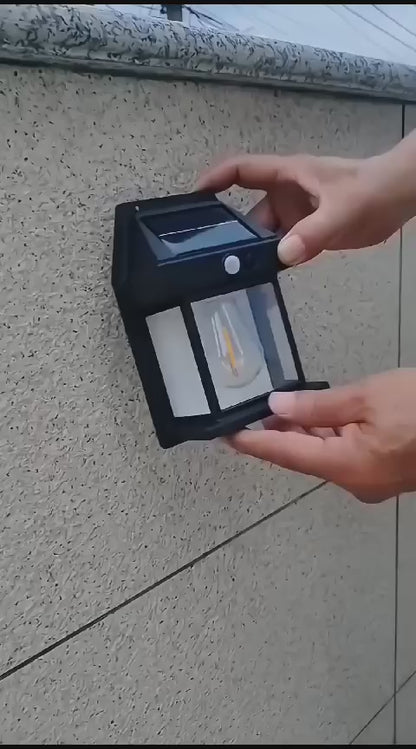 Solar Outdoor Wall Light – Waterproof, Motion Sensor, Auto Chargeable light, Energy-Saving LED Security Lamp
